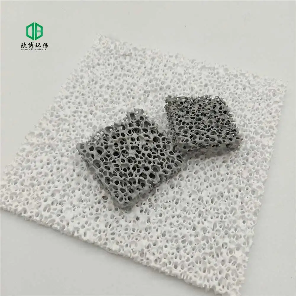 Ceramic Foam Filter China Foam Ceramic Filter Supply Silicon Carbide Foamed Ceramics Ceramic Foam Filter Foam/Honeycomb Filter Silicon Carbide Ceramic Foam