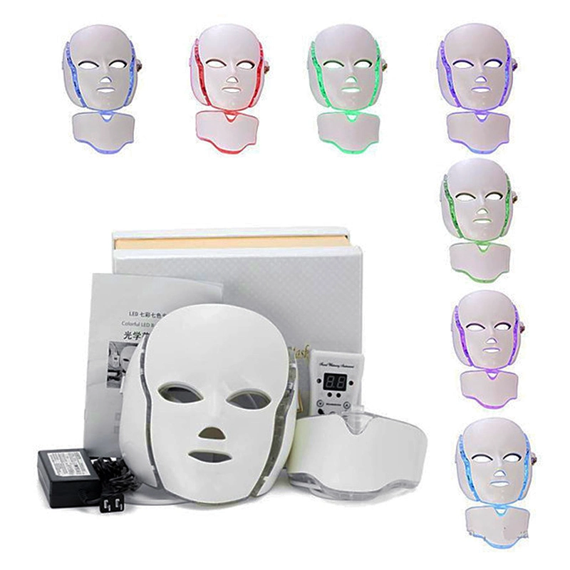 7 Colors PDT LED Face Neck Mask for Skin Rejuvenation