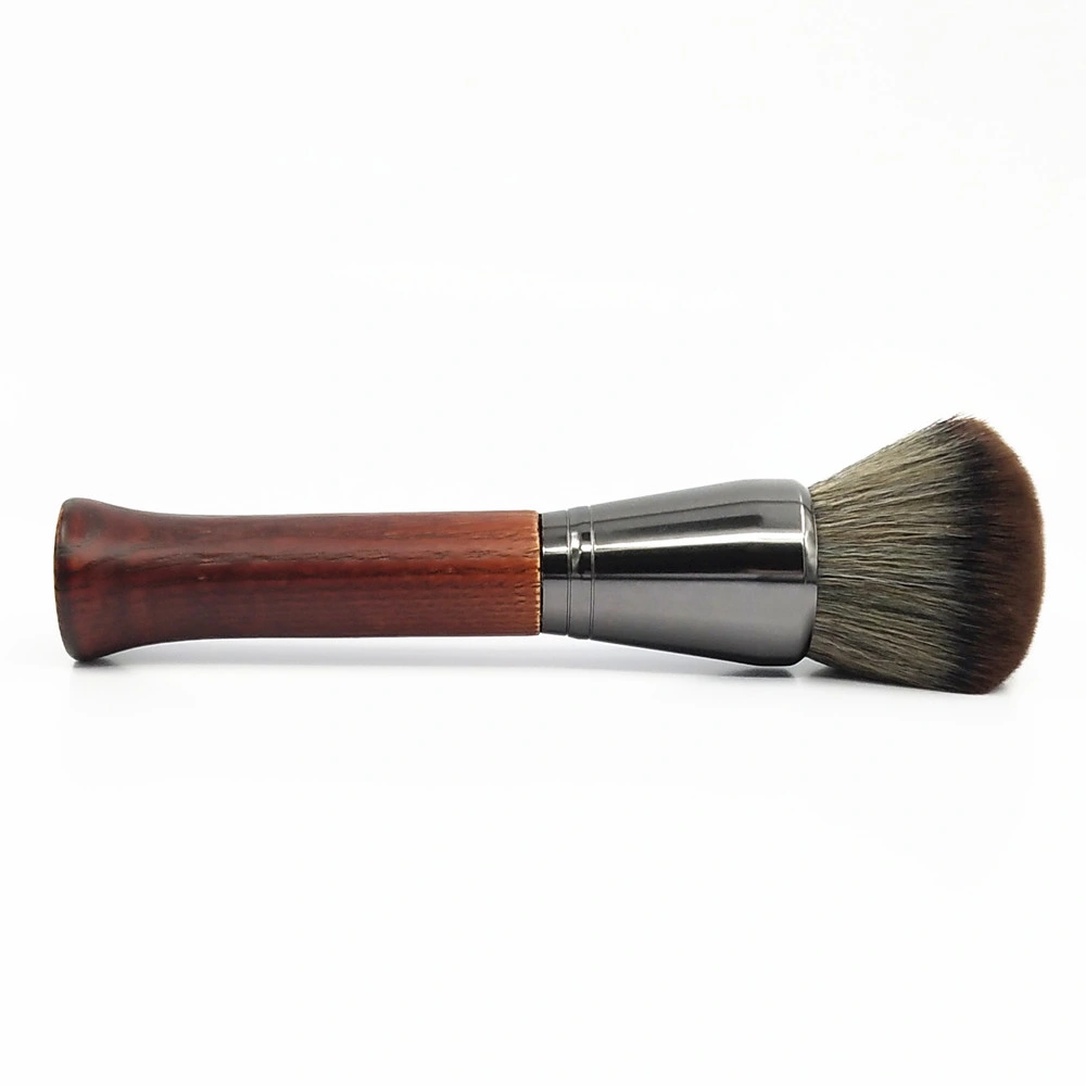 Professionnels de la poudre de marque OEM manche en bois brosse cosmétique