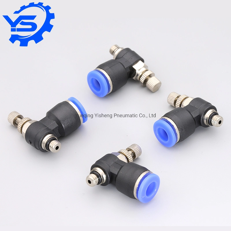 SL Series G Thread Male Fitting Throttle Valve Flow Controller Pneumatic Fittings with O Ring