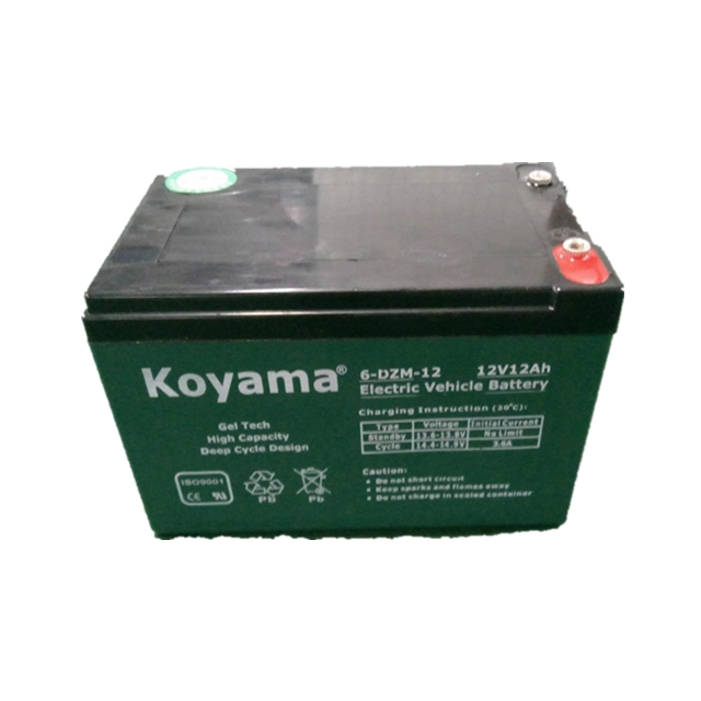 Koyama 12V24ah Gel Tech High Capacity Deep Cycle Design Electric Vehicle Battery 6-Dzm-12