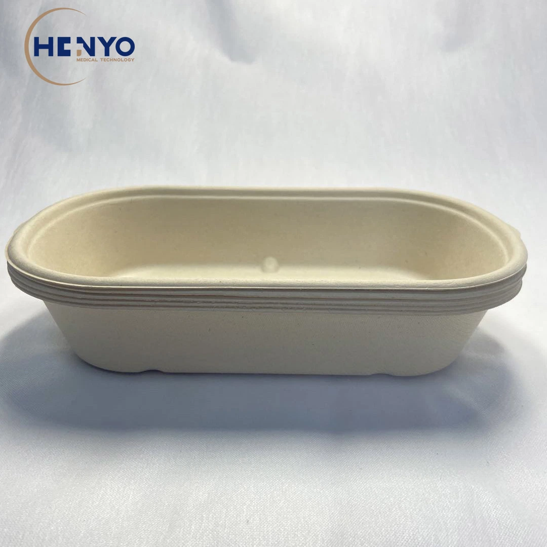 850ml Single Compartment Eco-Friendly Biodegradable Tableware Lunch Box Mess Tin