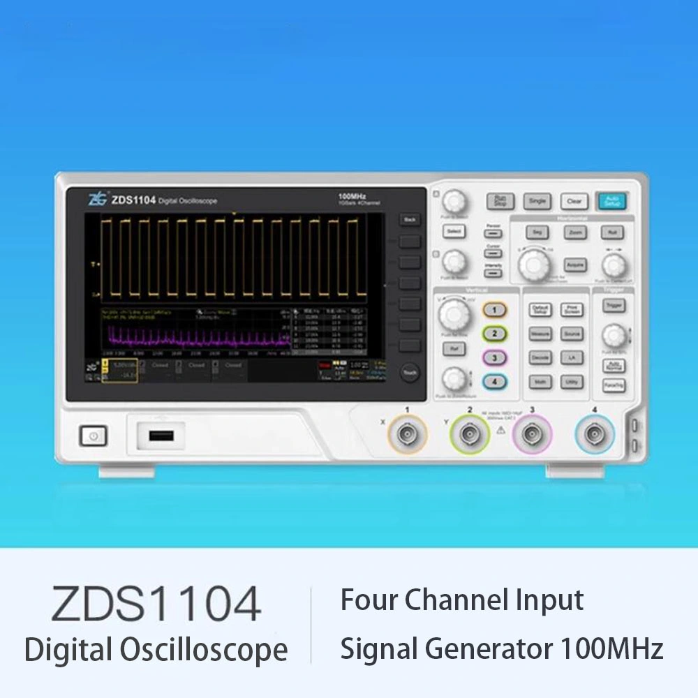 Osciloscopio digital 4 en 1 Generador de señales de entrada de cuatro canales 100MHz* 2 Ana-Log ancho de banda 1gsa/S Oscilloscopio de velocidad de muestreo