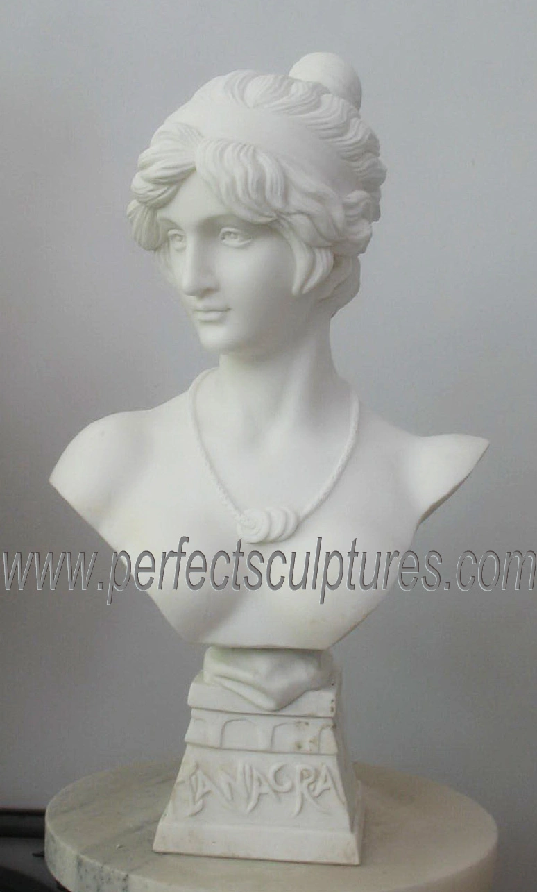 Large Size Carved Stone Roman Head Sculpture Marble Carving Greek Bust Statue for Home Decor (SY-S236)