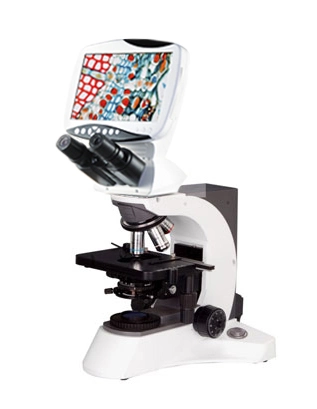 Equipos de laboratorio óptico LCD Electrónica Binocular microscopio biológico