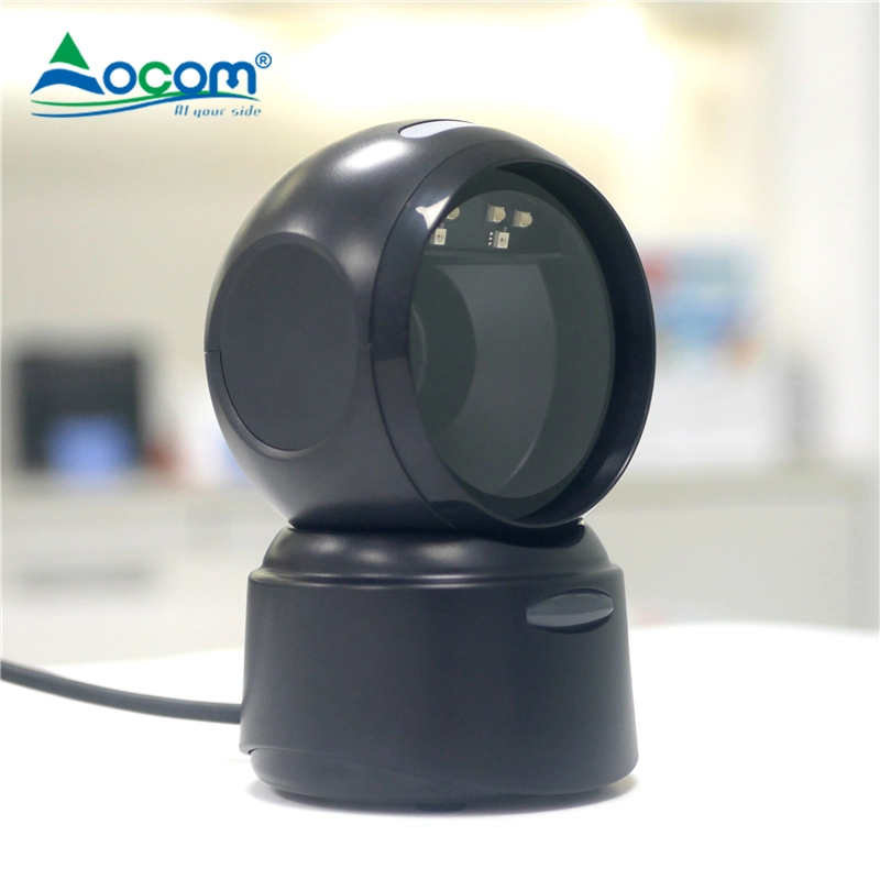 OCOM Desktop 4MIL 2D OMNI-направляющий штрих-код CMOS Scanner Scanner Reader 1D 2D Scanner штрих-кода для супермаркета