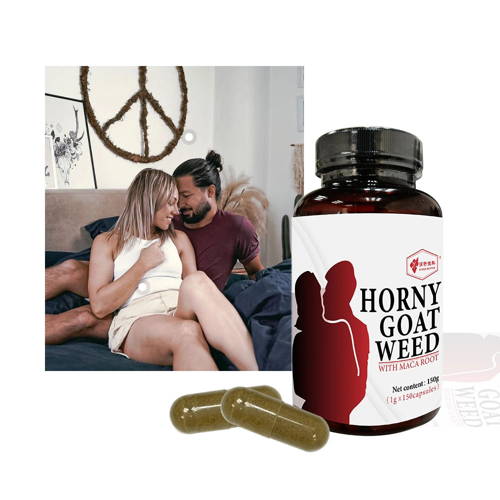 Powerful Natural Energy Enhancer Horny Goat Weed Maca Root 150 Capsules for Men