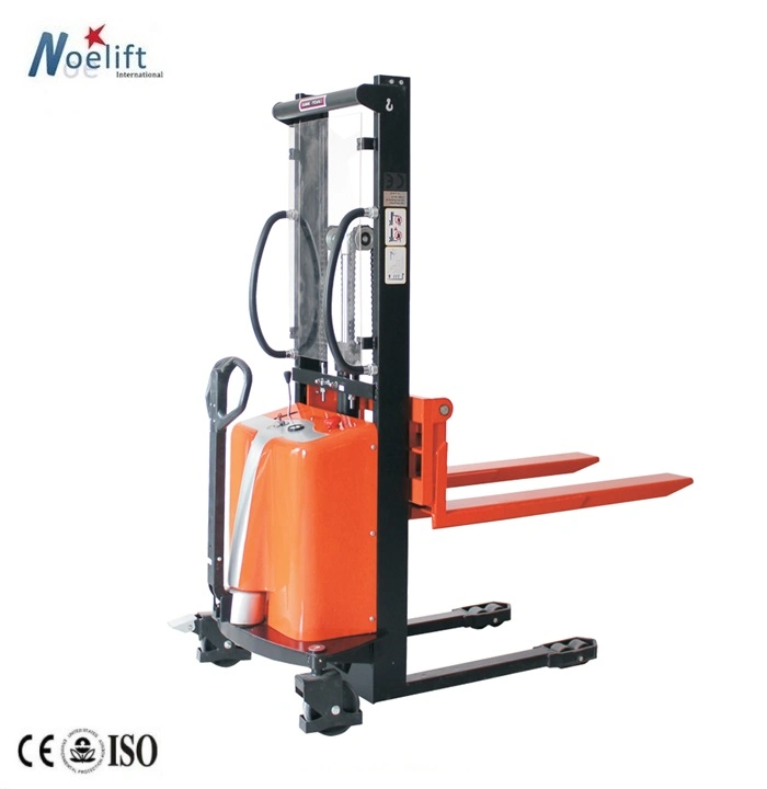 1500kg Portable Hydraulic Semi Electric Pallet Stacker Forklift