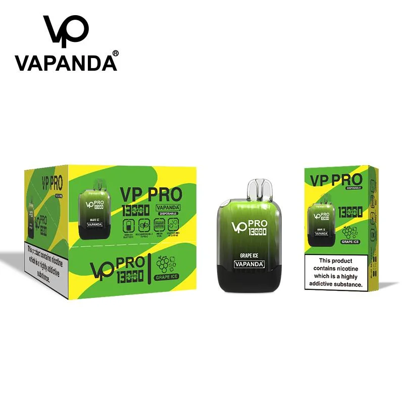 Vp PRO 13000 Puffs Disposable/Chargeable Vape Electronic Cigarette 25ml Prefilled Carts Pod 650mAh Rechargeable Battery Puff 10000 10K Vaper Type C Disposable/Chargeables Vape