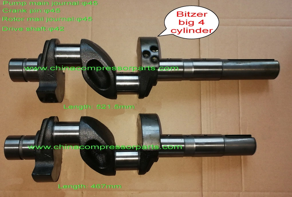 6F/G/H Crankshaft for Bitzer Refrigeration Compressor