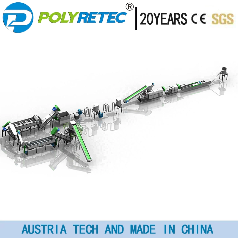 New Design Plastic Recycling Line Supplier for PE PP Film Crushing Washing Line Plastic Scrap Recycling Machine Price