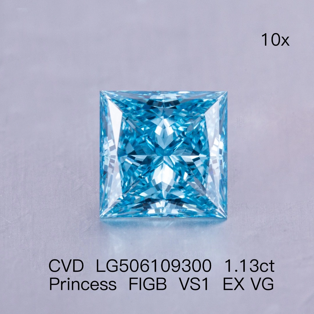 precio de fábrica de gemas Messi Fancy forma 1-2CT diamante CVD sueltos laboratorio azul crecido Diamond