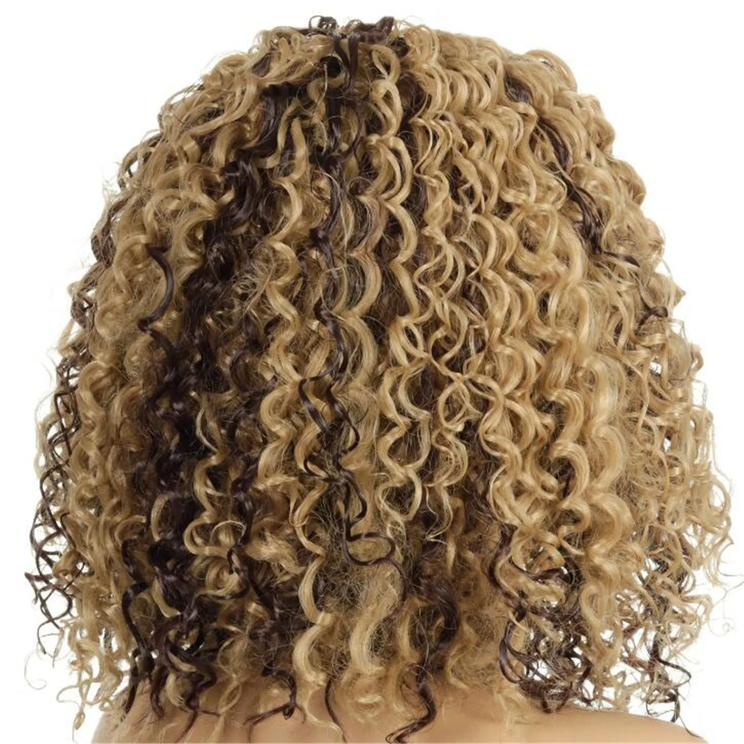 Custom Heat Resistant Short Curly Afro Synthetic Cosplay Wigs