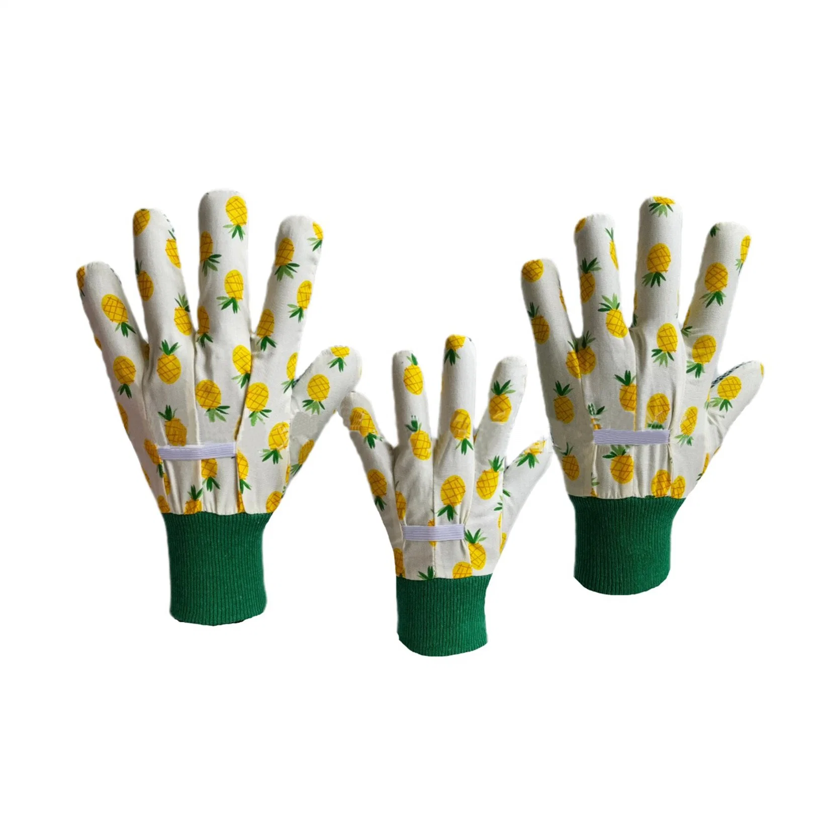 Factory Wholesale/Supplier Flower Printed Parent-Child Canvas Gardening Gloves Baking Protective Labor Protection Hand Safety Gloves