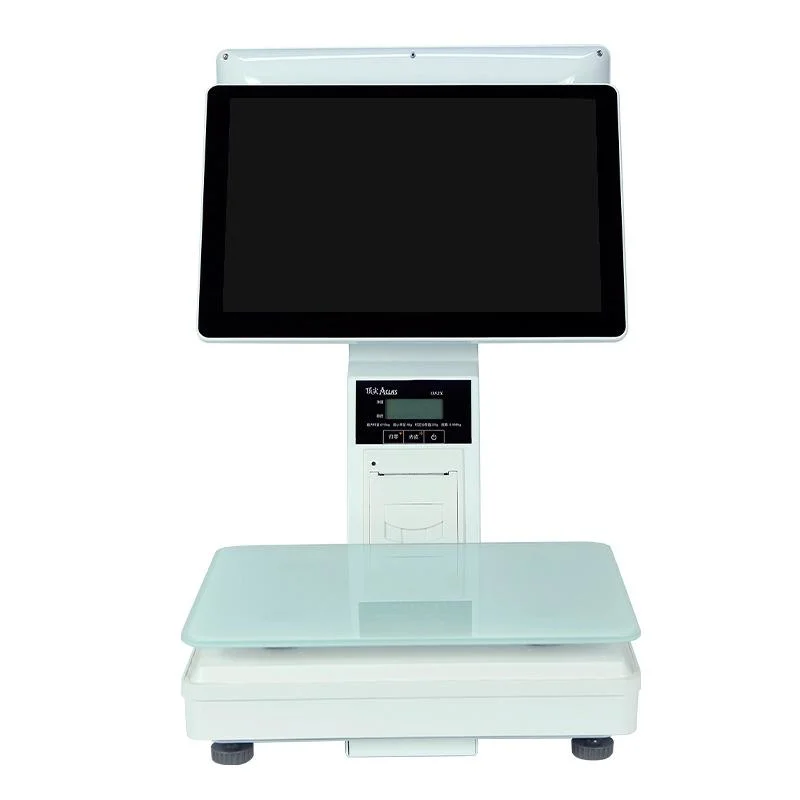 Shenzhen Manufacture 10point Capacitive 15"" Touch Monitor+15"" Second Screen Smart POS Terminal Cash Box