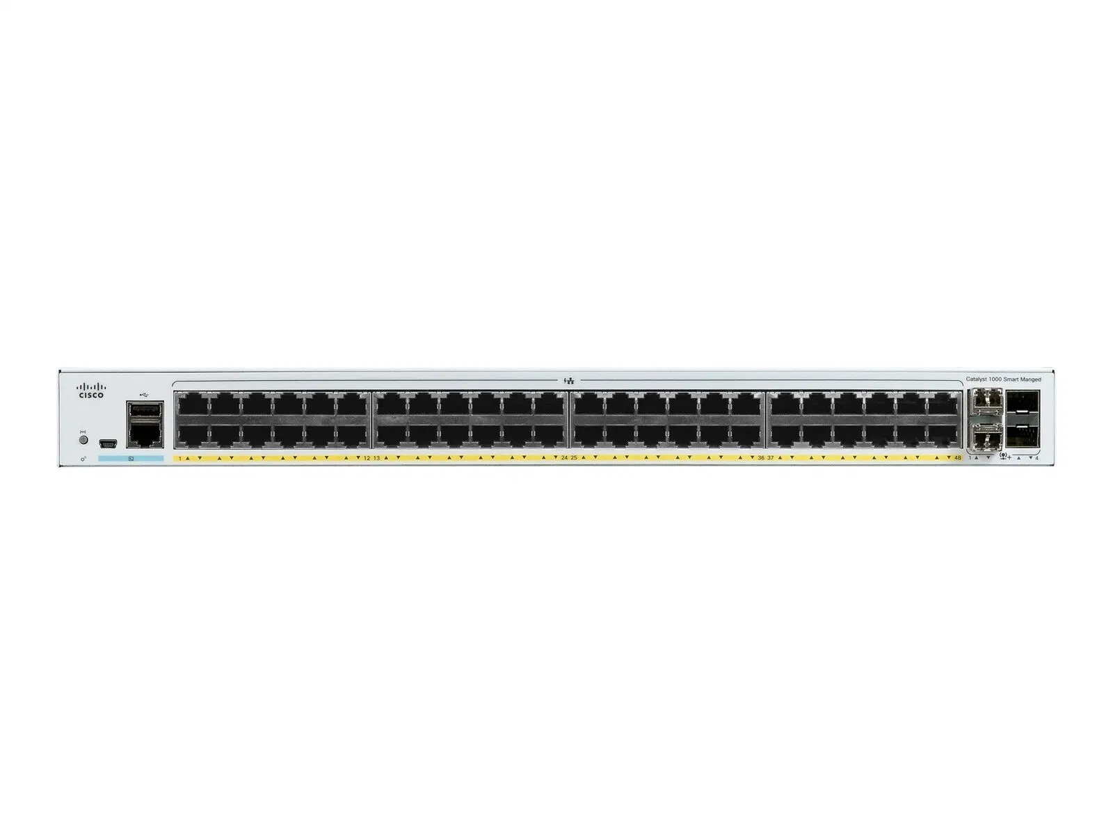 Коммутатор Cisco Ethernet C1000-48fp-4X-L 48X 10/100/1000 Ethernet PoE+ порты Anetwork Переключатель