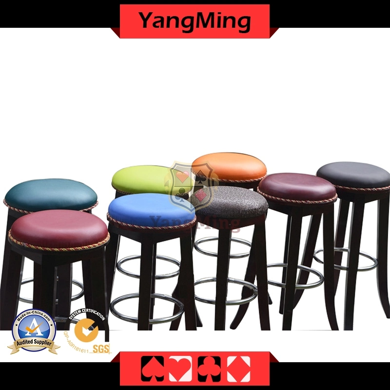 Casino Wood Chair Micro - Fiber Leather Ash Wood Roulette Casino Poker Table Dedicated Use Ym-Dk07