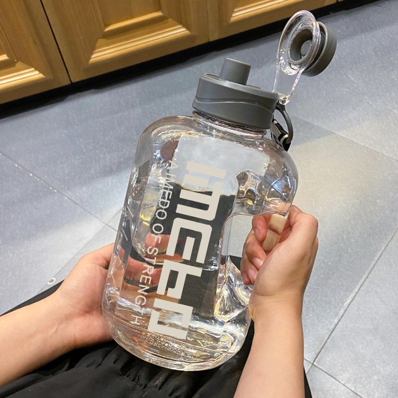 2,2l große klare Sport Wasserflasche große Kapazität auslaufsicheren Behälter BPA-frei