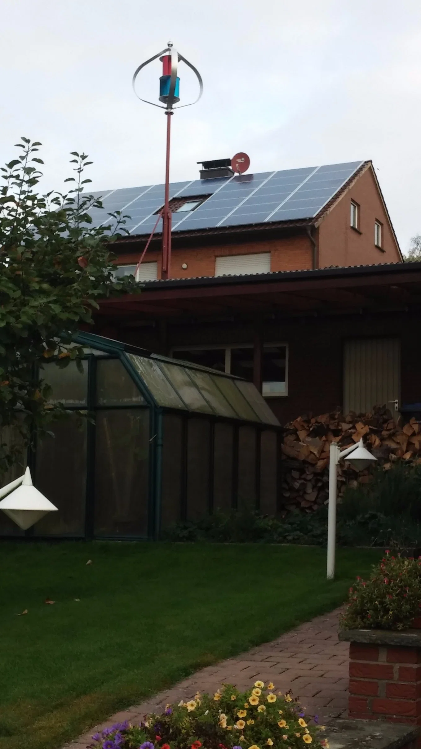 Sistema de bomba de água híbrida Solar eólica para Agricultura