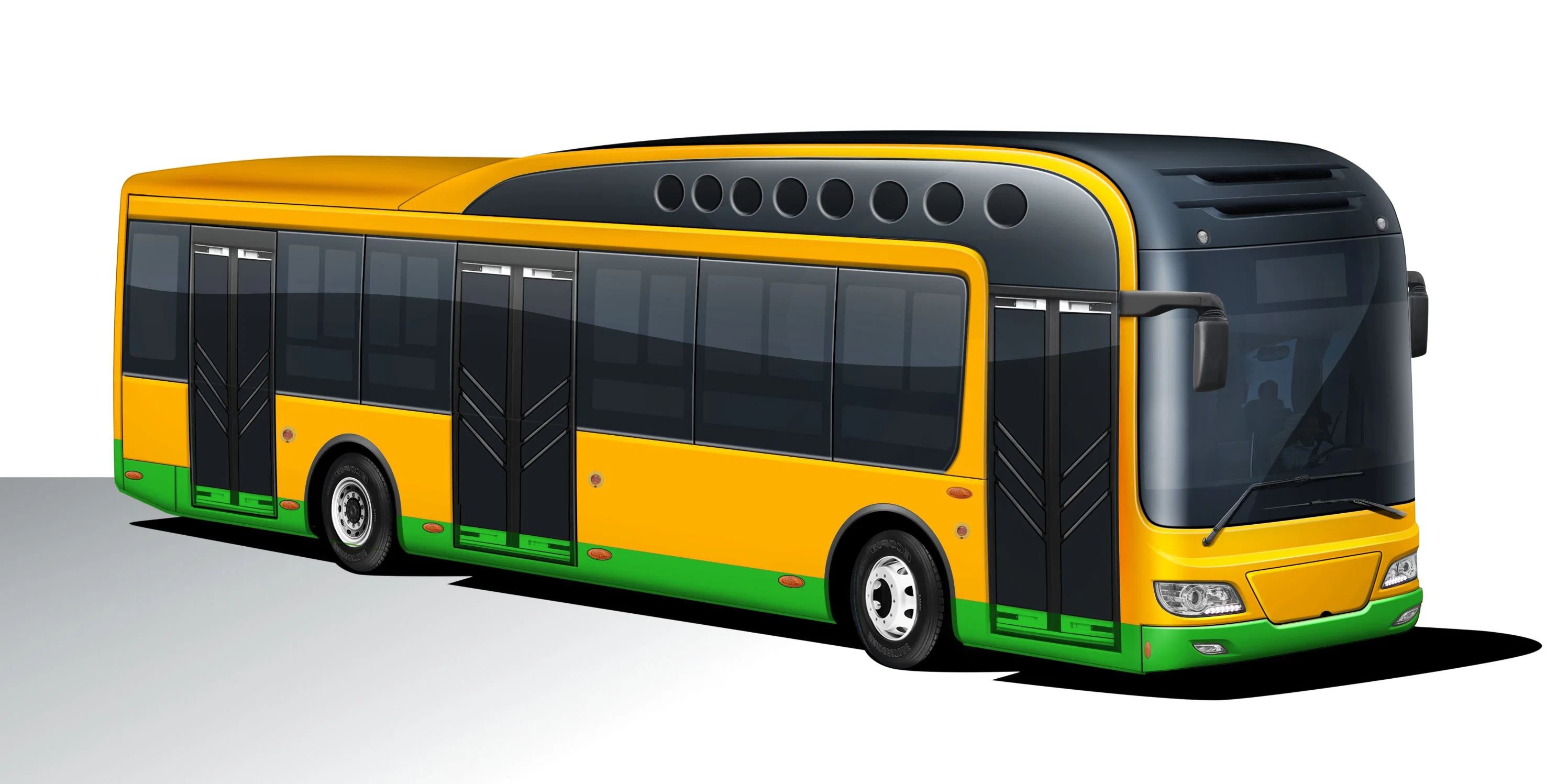 Syp Sh6120de 12 Meter 60 Seat Diesel City Bus 280HP Euro 5 Engine Auto Gear Box 55 Seats 100 Passenger Laod BRT Bus