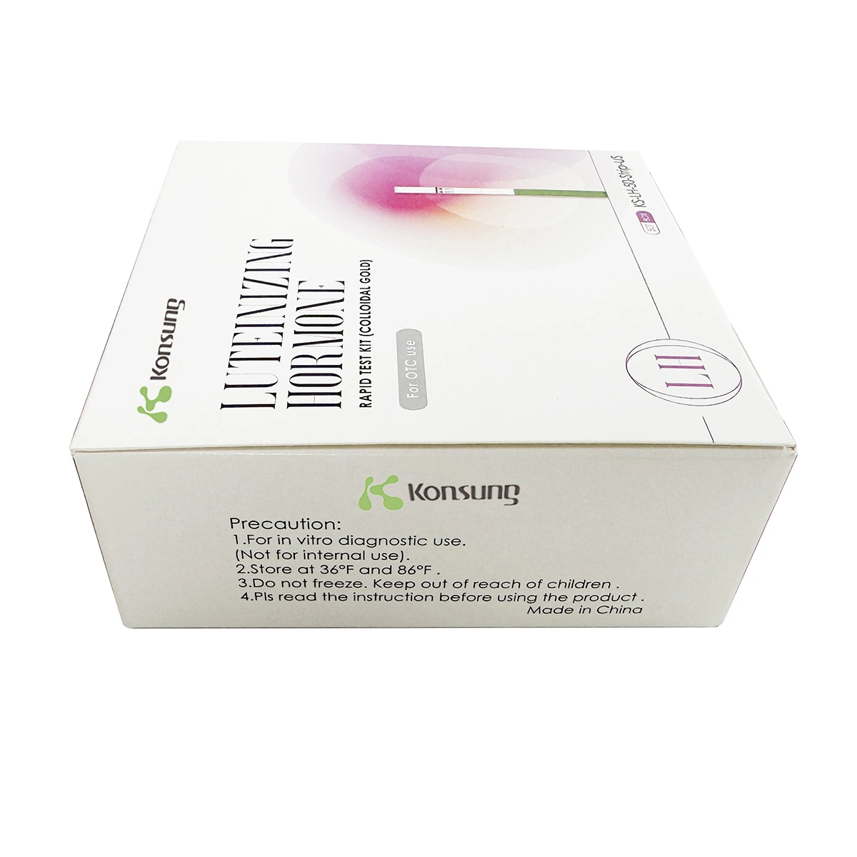 شريط اختبار KS-LH-50 High الدقة Medical Diagnostic Rapid OH Ovulation لـ 50 شخصًا