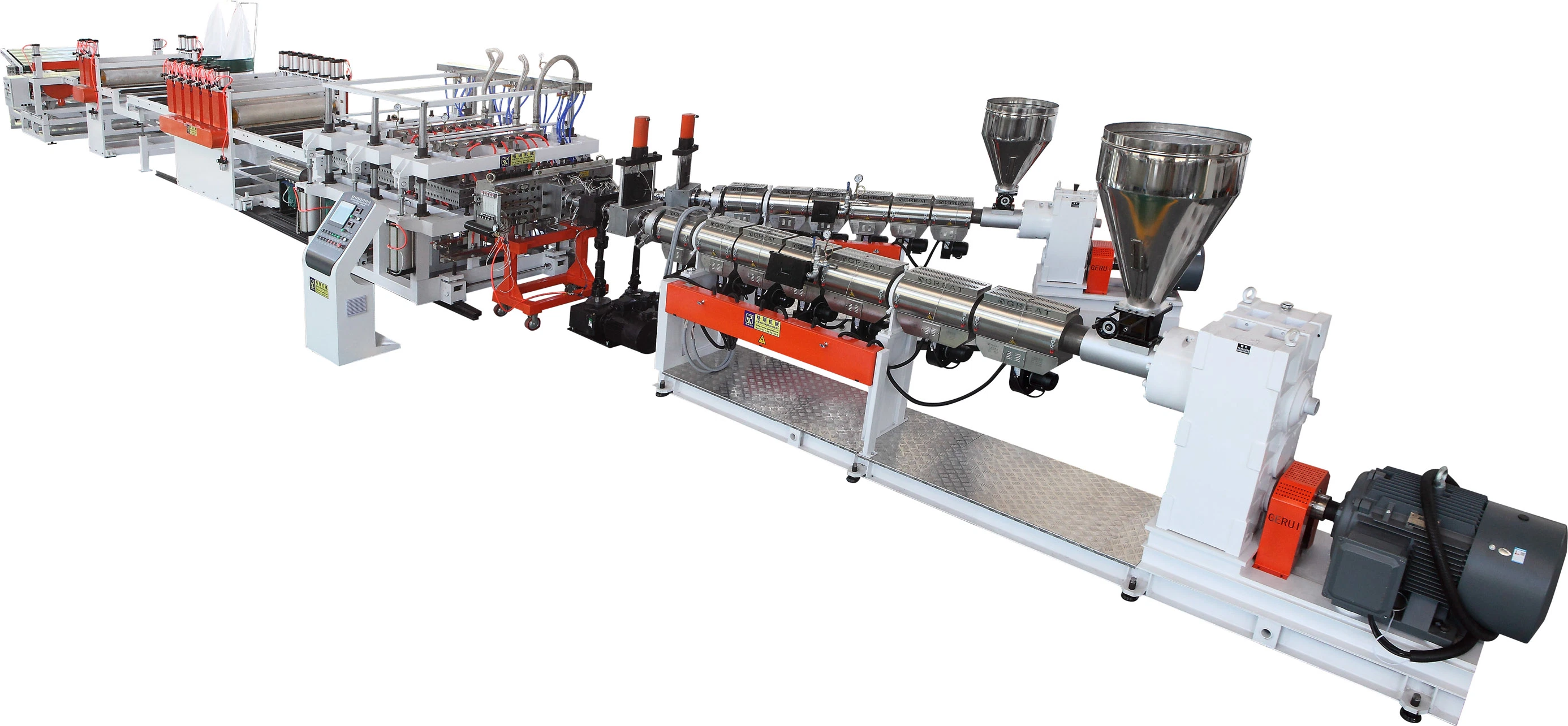 Quality Assurance Plastic PVC PS PP Hollow Sheet Profile Extrusion Machine Production Line