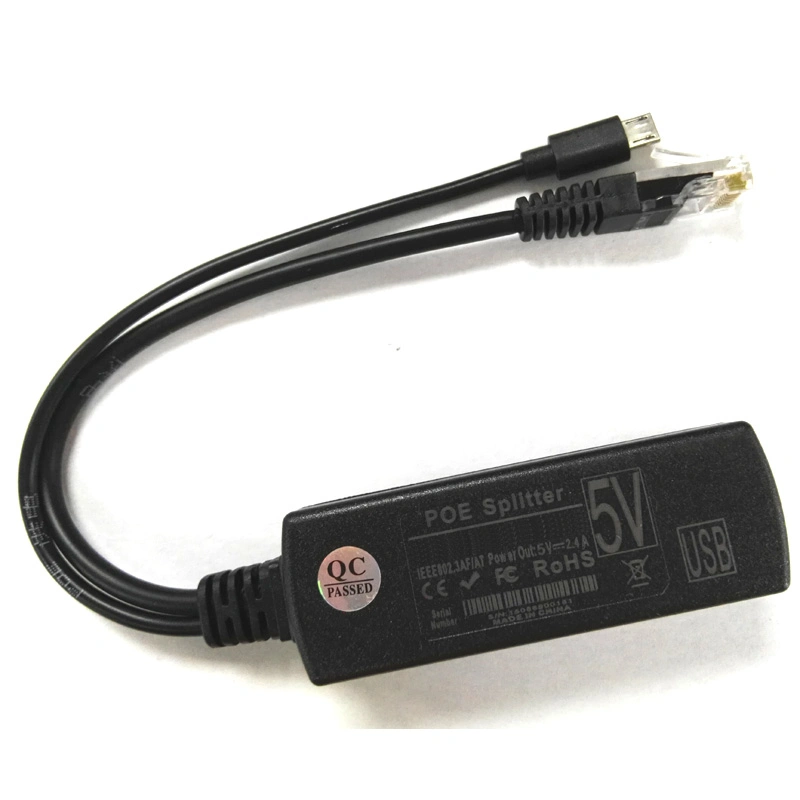 Microusb Poe Splitter Supply Power for Mobile Phone Portable Router