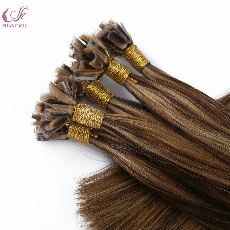 Virgin Full Cuticle Russian Hair U Tip Piano Color Human Hair Extension