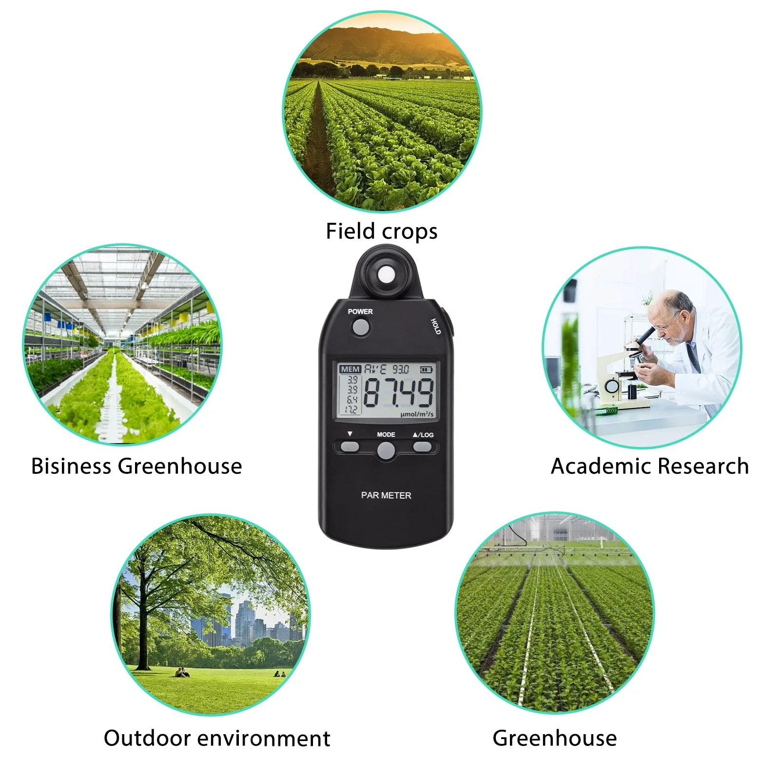 Fast Response Photometer Testing Hydroponics Plant Light Meter