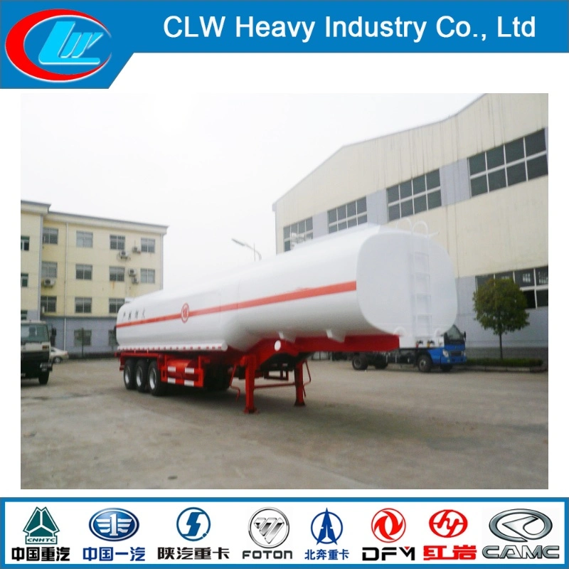 42cbm 45000 Liters BPW Axles Carbon Steel Fuel Oil Tanker Trailer