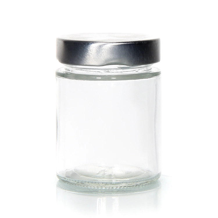 25ml-500ml Round Shape Glass Jar for Honey Jam Jelly with Metal Lid