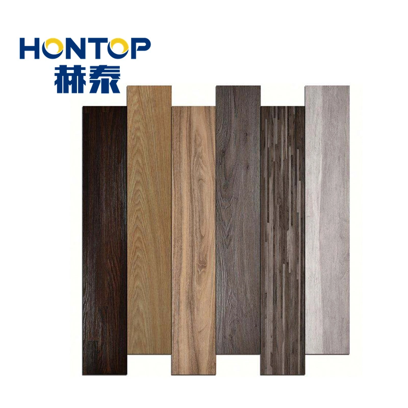 Wood Grain PVC Lvt Flooring Easy to Clean Self Adhesive Vinyl Flooring