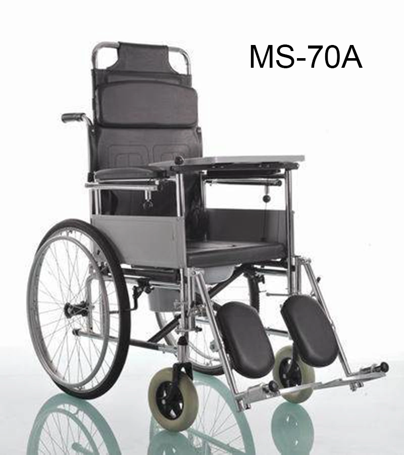 (MS-40A) de alimentación manual transporte ligero de aluminio silla de ruedas plegable