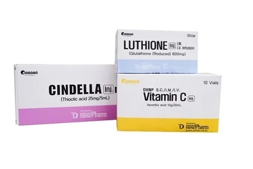 Corea Top Venta Inyección de glutatión Inyección de glutatión Inyección de blanqueamiento Luthione + Cindella + Vitamina