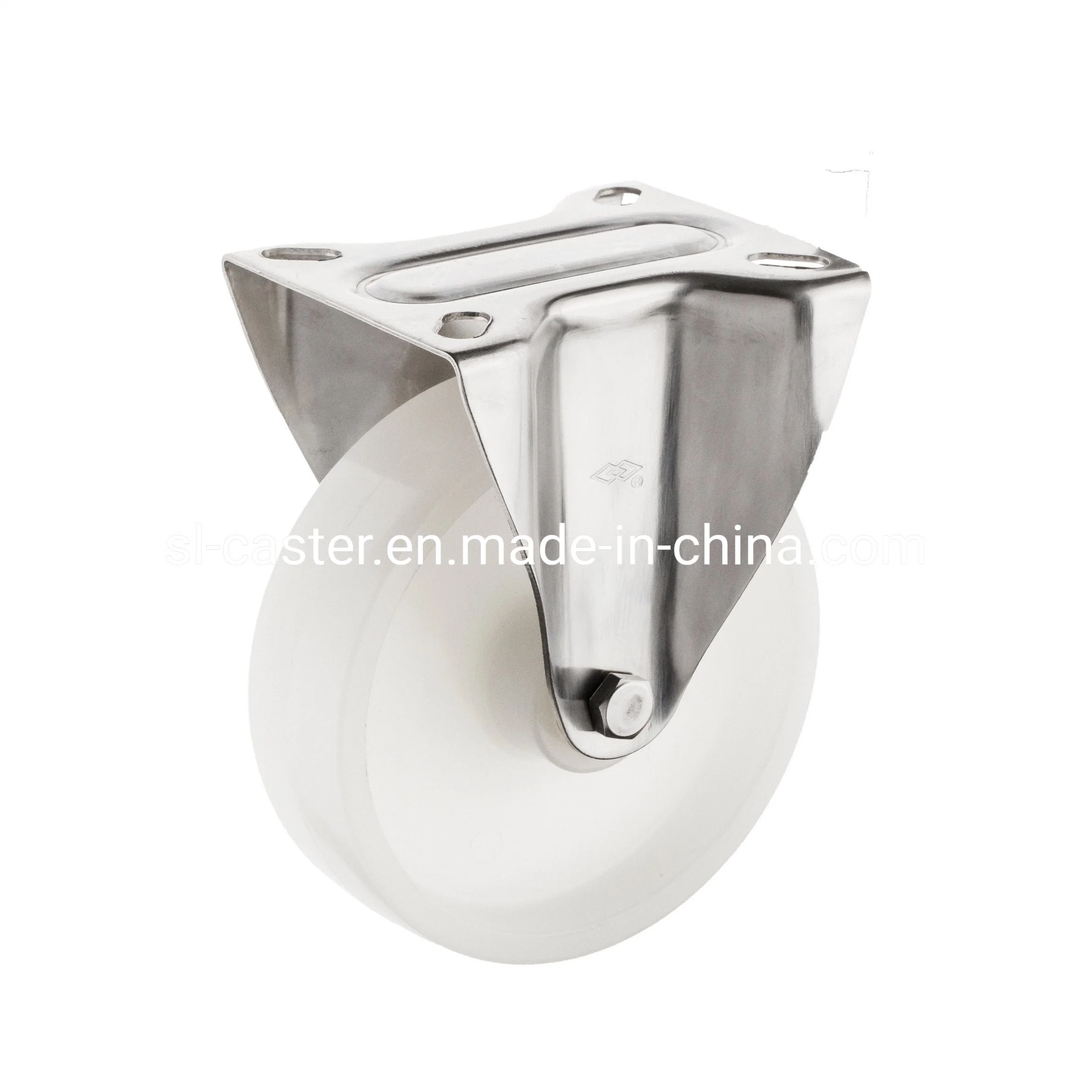 4 Inch 100mm White Nylon Swivel Stainless Steel 304 Castor