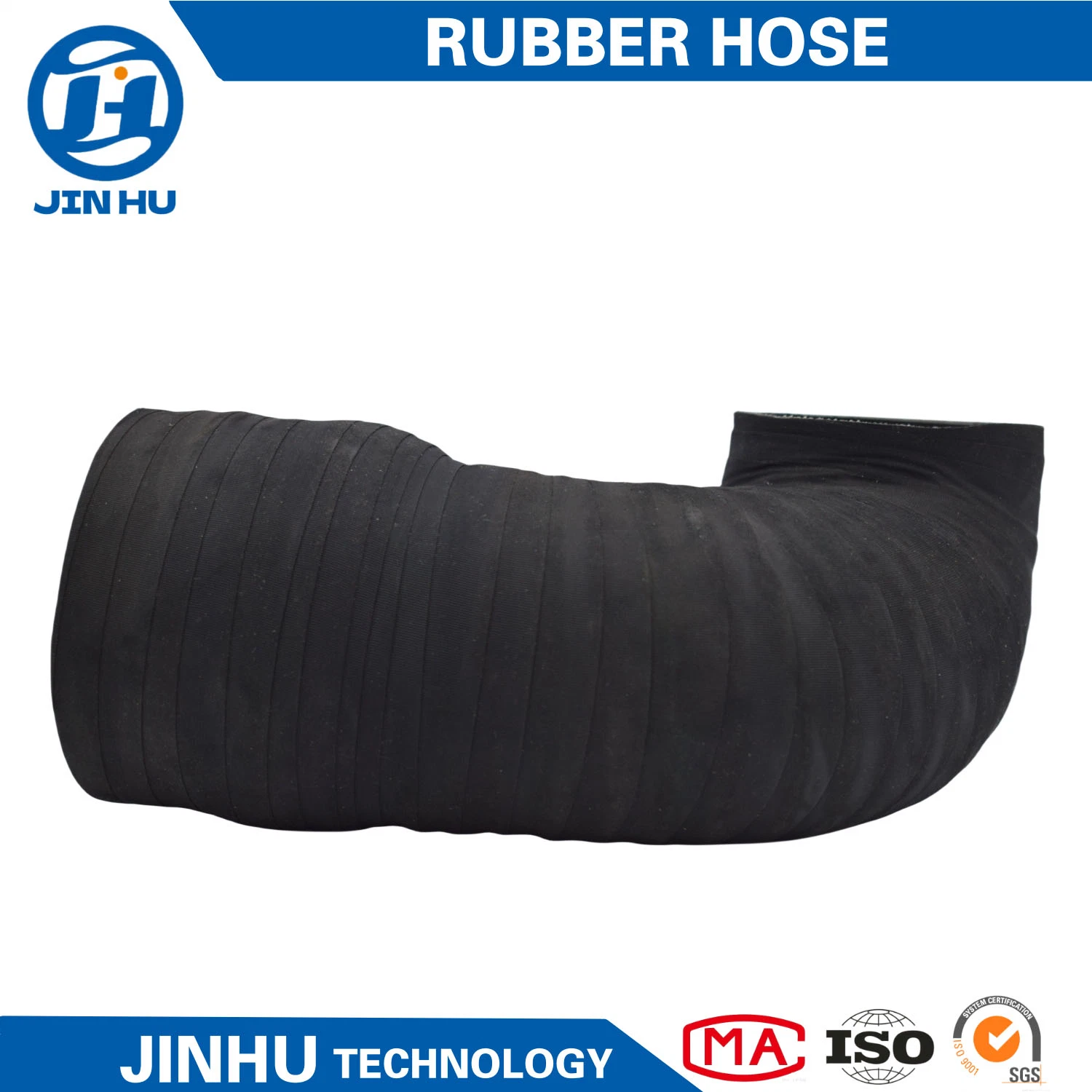 Jinhu EPDM Gummischlauch Geflochtener hydraulischer Kühler Kühlmittel Wasser Heizung Industrierohr/Schlauch/Rohr Aus Gummi