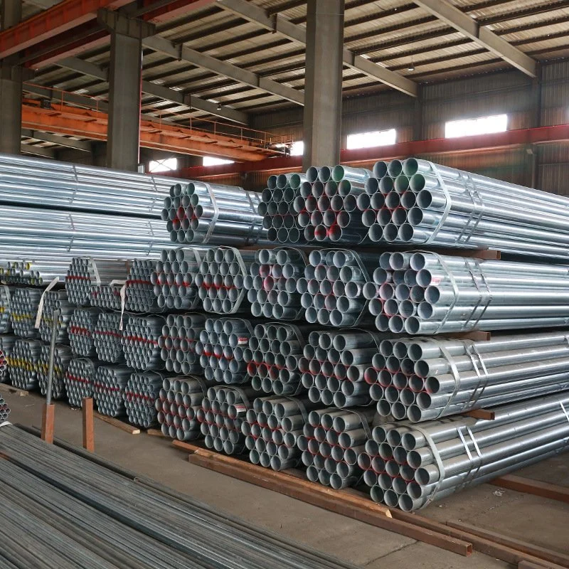 Q195 Q235 Zinc Coated Round Hollow Section Galvanized Steel Pipe for Greenhouse Frame