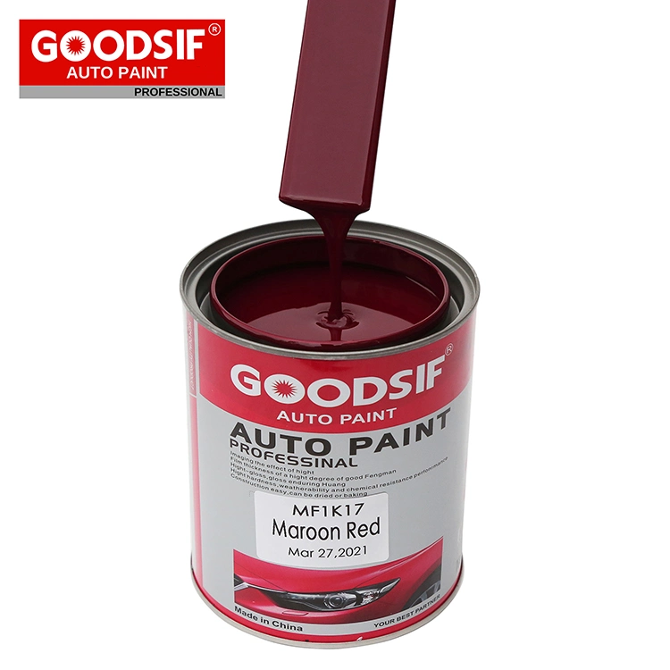 L'acrylique 1K Basecoat voiture de la peinture de finition métallique haute brillance Diluant pour vernis de réparation de carrosserie