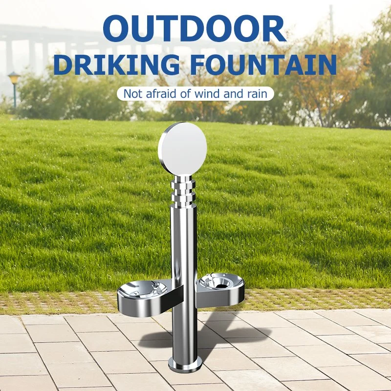 Floor Standing Stainless Outdoor Drinking Fountain for Park Street Water Dispenser