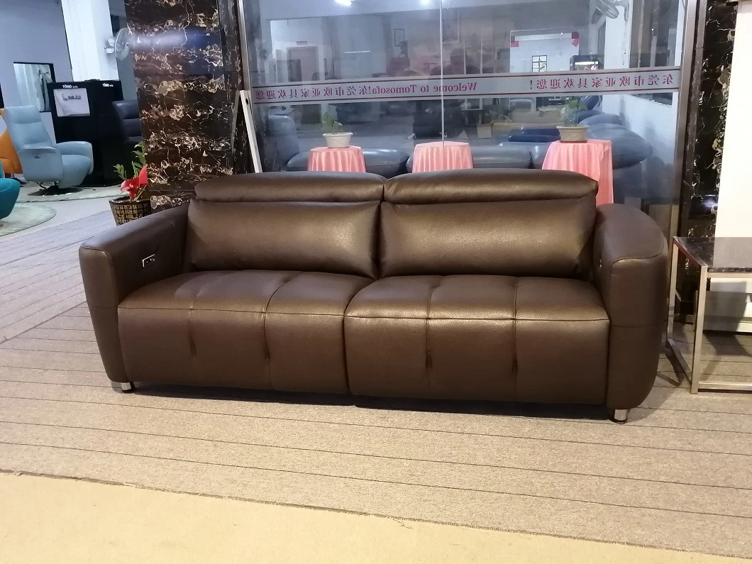 Modern Home Furniture Luxury Wooden Couch Sectional Living Room Leather Fabric Recliner Sofa