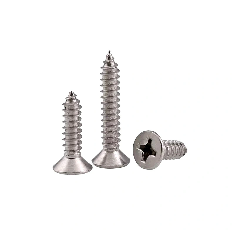 Stainless Steel 304 316 Self Tapping Screw Csk Head