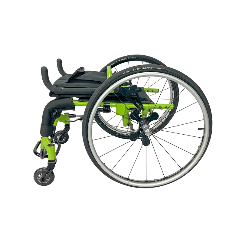 Leisure Wheelchair Bike Aluminum Portable Sport Wheelchair Quick Release Wheels