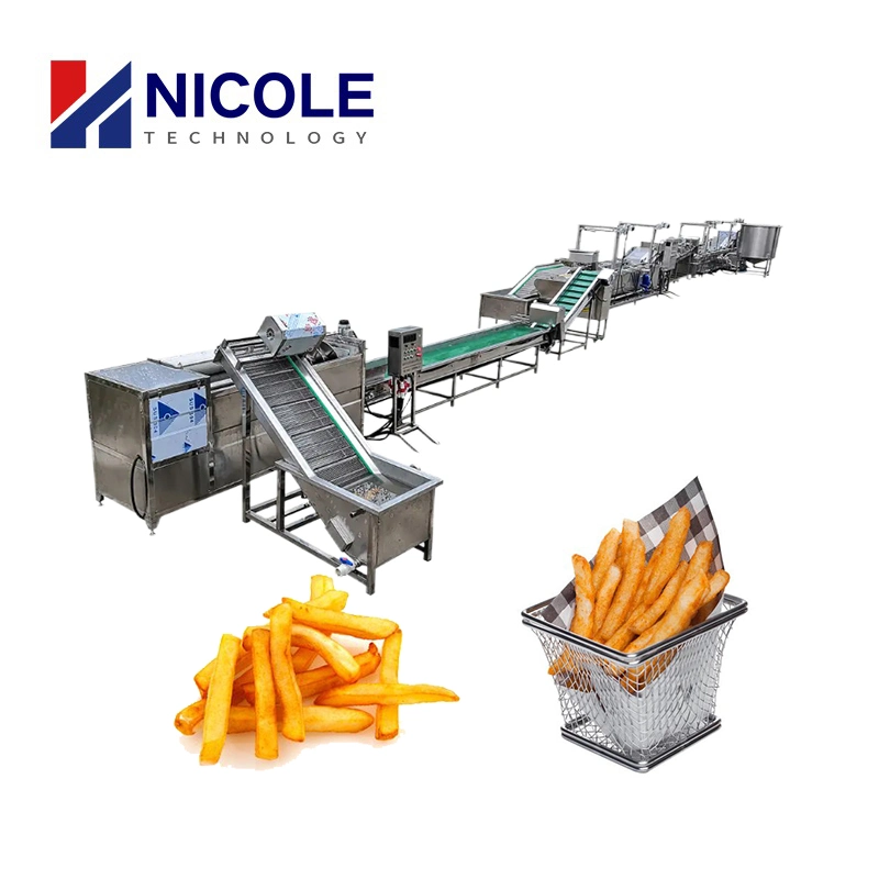 Chinese Supplier Complete Potato Strips Making Machine Frozen French Fries Production Line