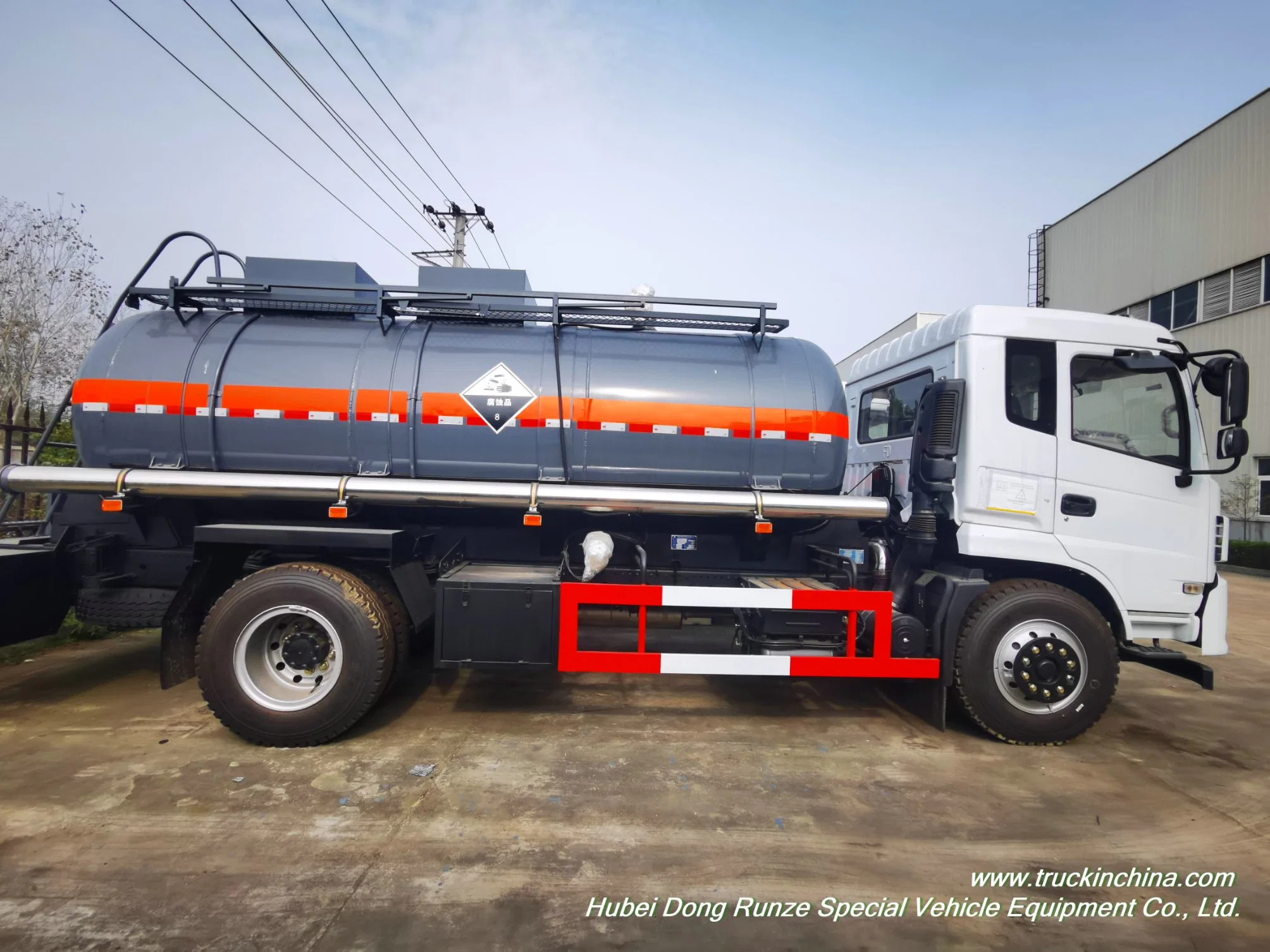 L4bh Design Nitric Acid Aluminum Tanker Truck 10, 000liters (1060/H112 Aluminum Tank 12-14mm for HNO3 Acid UN2031)