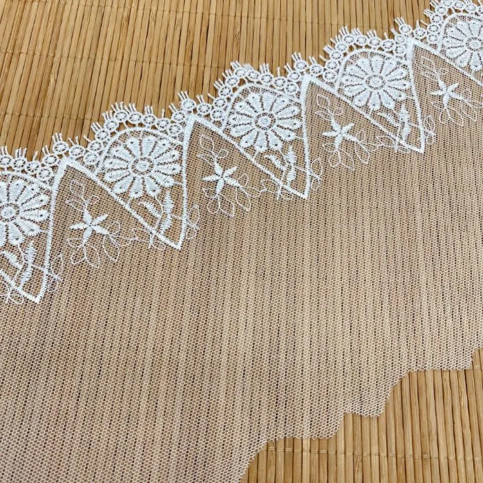 New Hollow Lace High-Grade Embroidered Fabric Home Soft Decoration Women's Accessories