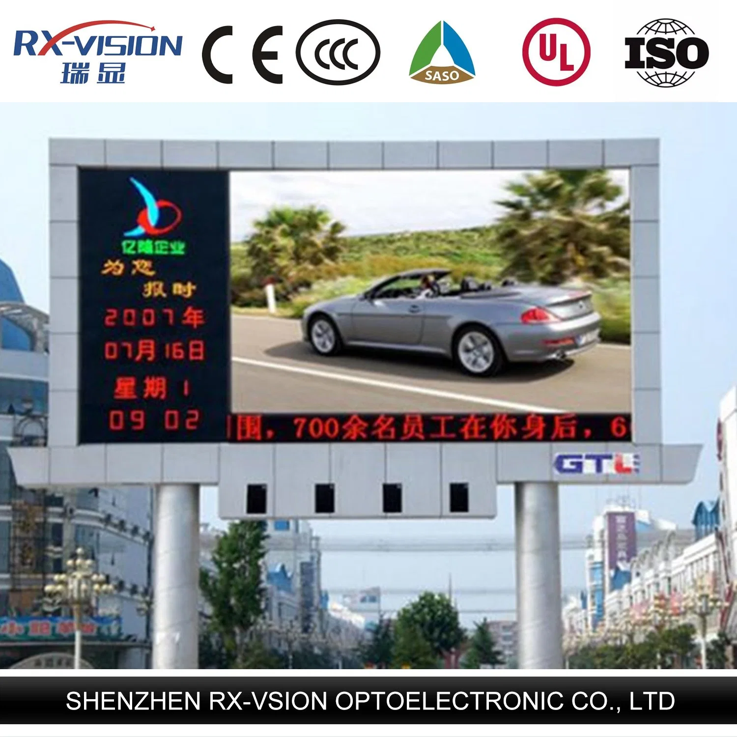 Outdoor Wall Panels P6 Display Module Panel LED Screen Food Truck Advertising