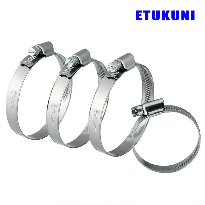 Stainless Steel High Pressure German Type Worm Drive Hose Clamp Gas Tube