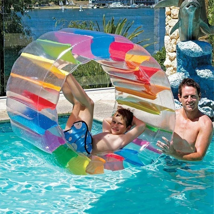 47 polegadas colorido água insufláveis Curta Roda Gigante do Rolete Piscina brinquedo de Flutuação