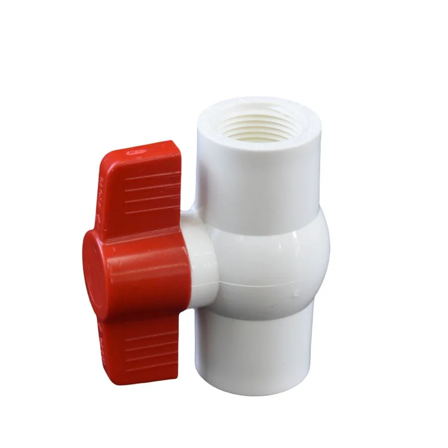 PVC UPVC Plastic Water Supply Plastic Pressure Pipe Tube Fittings Ball Valve (THREAD) Plastic Pipe Fittings Ball Valve Thread