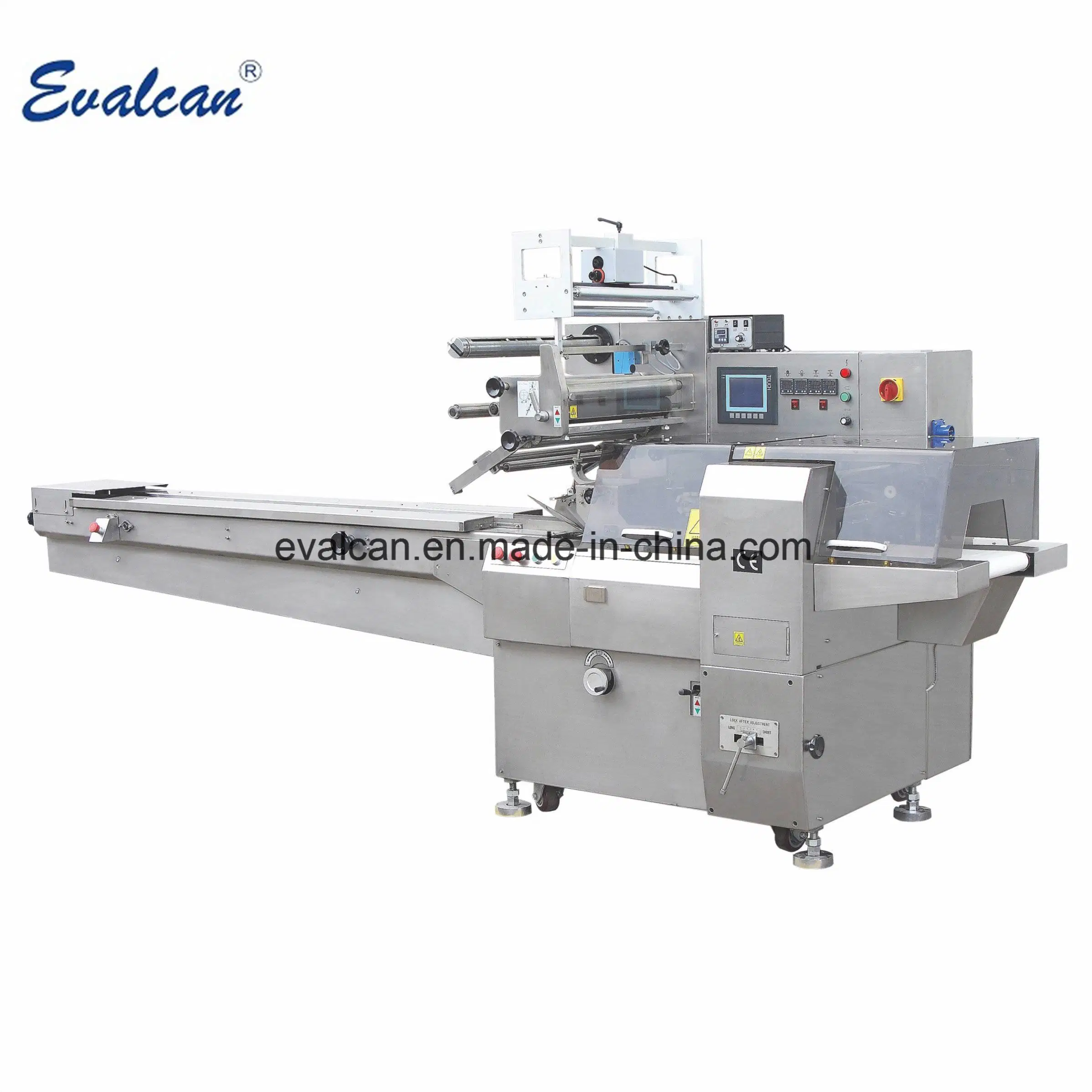 Horizontal Cookies, Chocolate, Bread Ffs Packaging Pillow Flow Wrapper Pouch Packing Machine